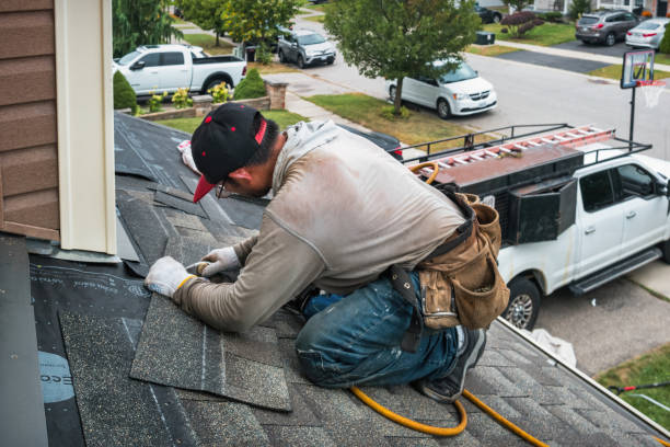 Professional Gutter Repair And Installation technician working in Pascoag, RI